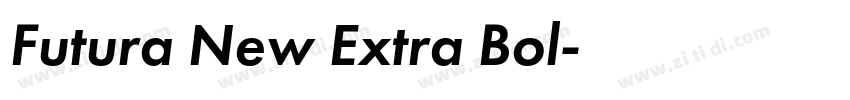 Futura New Extra Bol字体转换